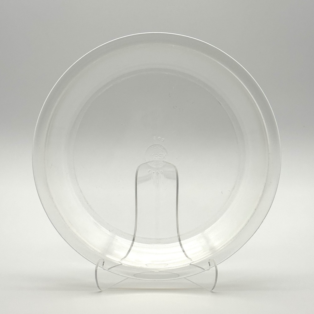 Pyrex 209 Pie Plate Pre-1950s TM Reg 9.5 Inch Clear Glass Vintage USA